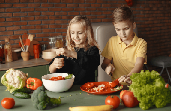 A importância dos vegetais na alimentação das crianças