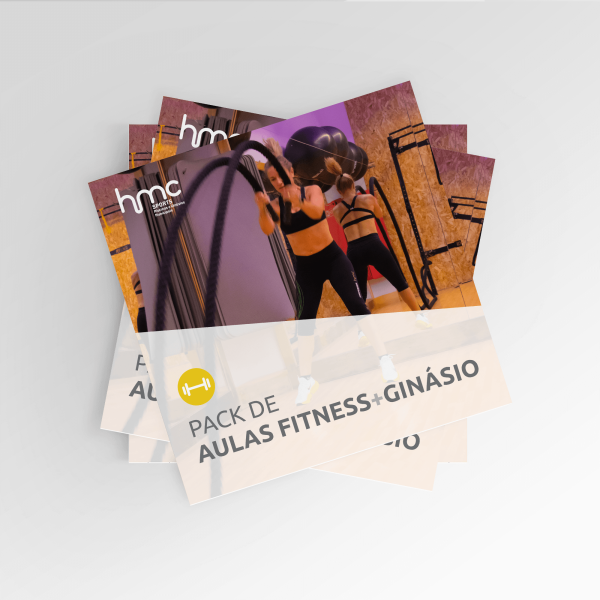 Pack aulas fitness + ginásio